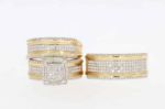 Diamond Wedding Trio Set 1.10 ct. 10k Yellow Gold