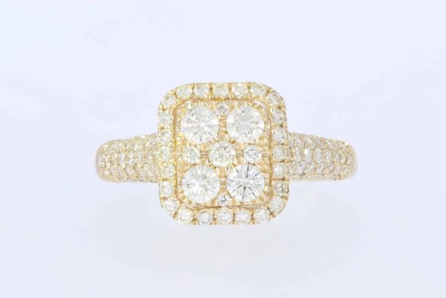 ENGAGMENT RING 1.45CT 14K YELLOW GOLD