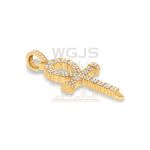 Diamond Ankh Cross Pendant 0.51 ct. 10k Yellow Gold