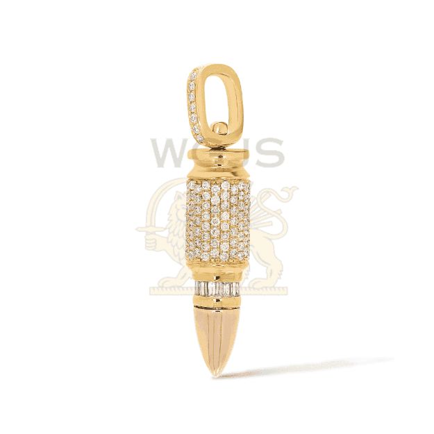 Diamond Bullet Pendant 1.50 ct. 10k Yellow Gold