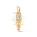 Diamond Bullet Pendant 1.50 ct. 10k Yellow Gold