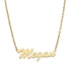 Cursive Nameplate Necklace Style 1 Small