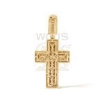 Baguette Diamond Cross Pendant 1.35 ct. 14k Yellow Gold