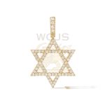 Diamond 6 Point Star Of David Pendant 0.85 ct. 14k Yellow Gold