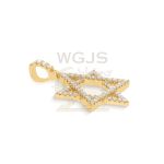 Diamond 6 Point Star Of David Pendant 0.85 ct. 14k Yellow Gold