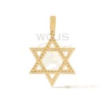 Diamond 6 Point Star Of David Pendant 0.85 ct. 14k Yellow Gold