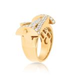 Men&#39;s Unique Pave Diamond Ring 1.37 ct. 10k Yellow Gold