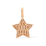 Diamond Star Pendant 4.20 ct. 14k Rose Gold