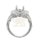 Diamond Engagement Ring  Mounting -2.10 14K White Gold