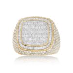 Men&#39;s Diamond Baguette Ring 4.70 ct. 14k Yellow Gold