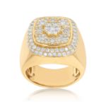 Men&#39;s Diamond Ring 1.95 ct. 10k Yellow Gold