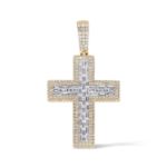 Diamond Cross Pendant 2.70 ct. 14K Yellow Gold