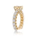 Diamond Ring 3.50 ct. 14K Yellow Gold