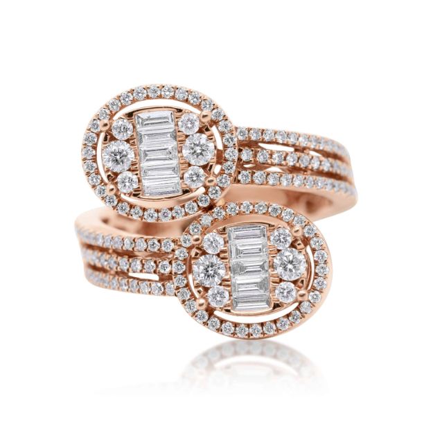 Diamond Fancy Ring 1.10 ct. 14K Rose Gold