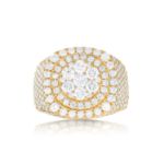 Men&#39;s Diamond Ring 3.85 ct. 14k Yellow Gold