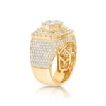 Men&#39;s Diamond Ring 3.85 ct. 14k Yellow Gold