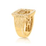 Men&#39;s Diamond Crown Design Ring 1.20 ct. 10k Yellow Gold