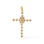 Diamond Cross Pendant   0.13 ct. 10K Yellow Gold