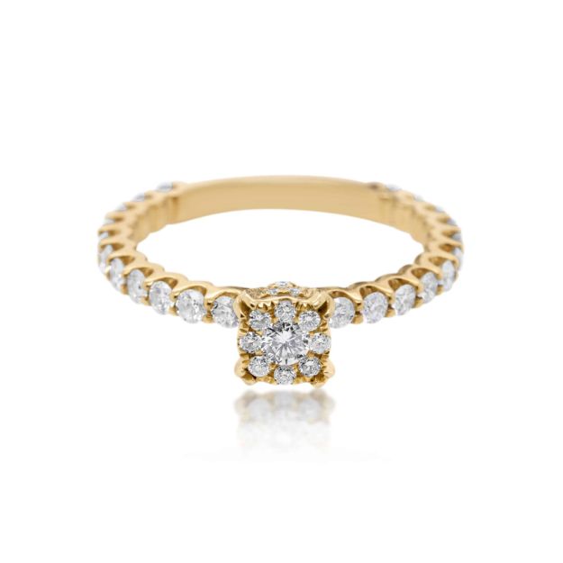 Diamond Ring 0.95 ct. 14K Yellow Gold