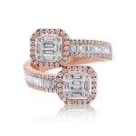 Diamond Fancy Ring 1.55 ct. 14K Rose Gold