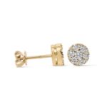 Diamond Earrings 0.95 ct. 10K Yellow Gold