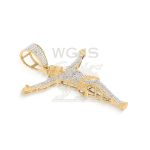 Diamond Jesus Pendant 0.45 ct. 10k Yellow Gold