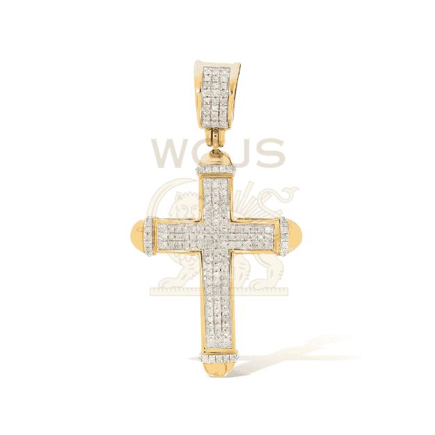 Diamond Cross Pendant 0.24 ct. 14k Yellow Gold