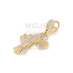 Diamond Cross Pendant 0.14 ct. 10k Yellow Gold