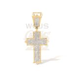 Diamond Cross Pendant 0.29 ct. 10k Yellow Gold