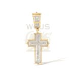 Diamond Cross Pendant 0.29 ct. 10k Yellow Gold