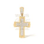 Diamond Cross Pendant 0.15 ct. 10k Yellow Gold