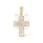 Diamond Cross Pendant 0.15 ct. 10k Yellow Gold