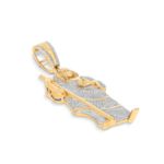 Diamond St. Jude Pendant 1.22 ct. 10k Yellow Gold