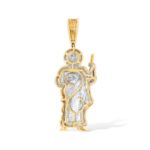 Diamond St. Jude Pendant 1.22 ct. 10k Yellow Gold