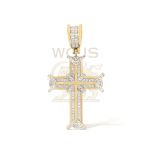 Diamond Cross Pendant 0.16 ct. 10k Yellow Gold