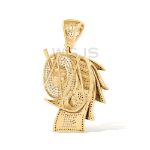 Diamond Money Roll Toilet Paper Pendant 2.65 ct. 10k Yellow Gold 20.65 g