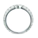 Diamond Wedding band   0.80 ct. 14K white gold