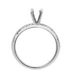 Diamond Ring  0.11 ct. 14K White Gold 		