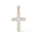 Diamond Cross Pendant 0.28 ct. 10k Yellow Gold