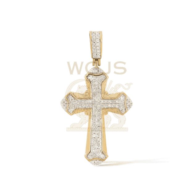 Diamond Cross Pendant 0.21 ct. 10k Yellow Gold