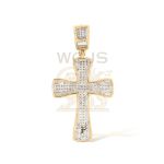 Diamond Cross Pendant 0.26 ct. 10k Yellow Gold