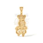 Diamond Doughboy Moneybags Pendant 0.88 ct. 10k Yellow Gold