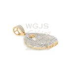 Diamond Swan Pendant 0.97 ct. 10k Yellow Gold