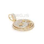 Diamond Angel Medallion 0.79 ct. 10k Yellow Gold