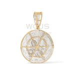 Diamond Angel Medallion 0.79 ct. 10k Yellow Gold