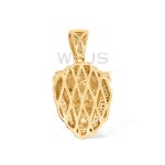 Diamond Loin Head pendant  1.30 ct. 10K Yellow Gold