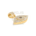 Diamond Eye Pendant 1.17 ct. 10k Yellow Gold