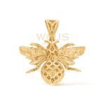 Diamond Bumble Bee Pendant 1.30 ct. 10k Yellow Gold