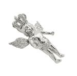 Diamond Baby Angel Pendant 1.75ct 14K White Gold