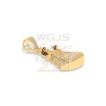 Diamond Enamel Queen Pendant 0.51 ct. 14k Yellow Gold